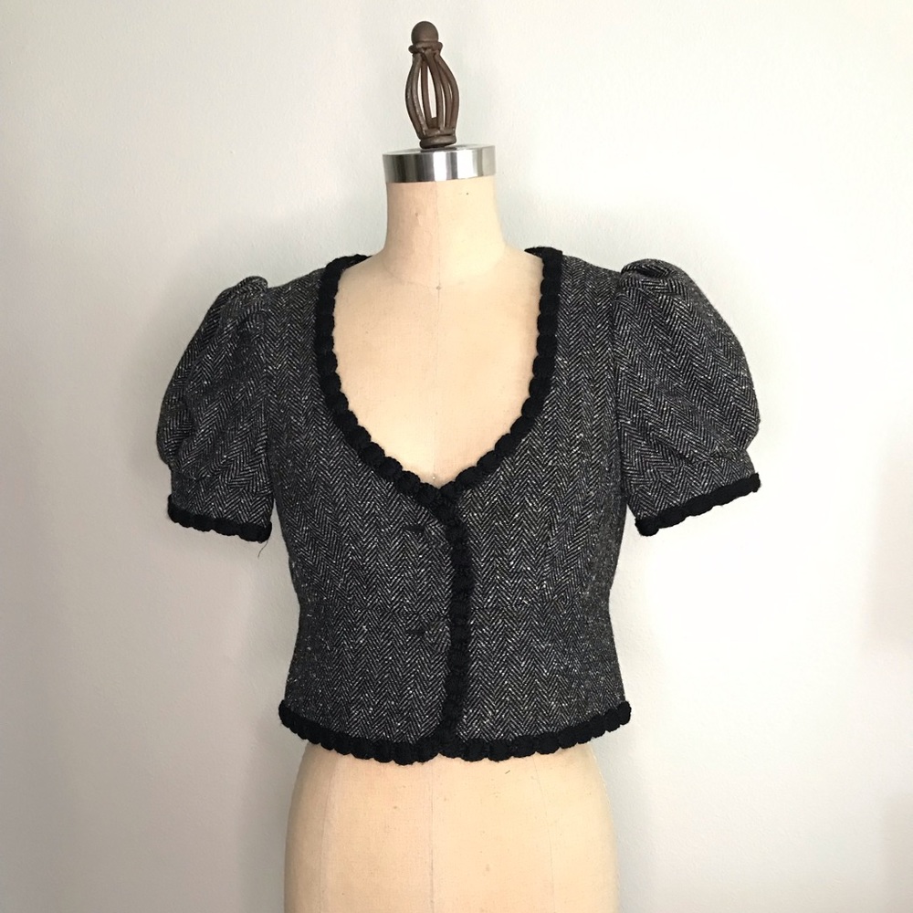 Trina Turk wool tweed jacket
